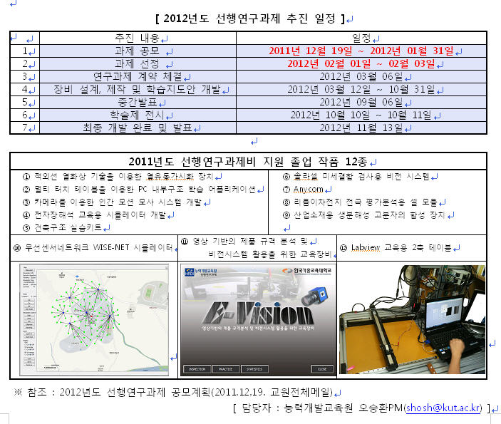 한기대 졸업 작품을 기술+교육 융합 작품으로! 